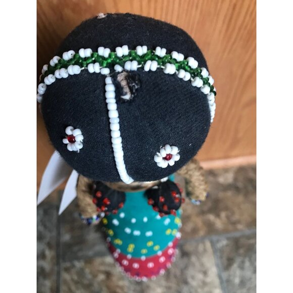Vintage Handmade Ndebele doll Made In South Africa With Original Tag 18" - Picture 7 of 10